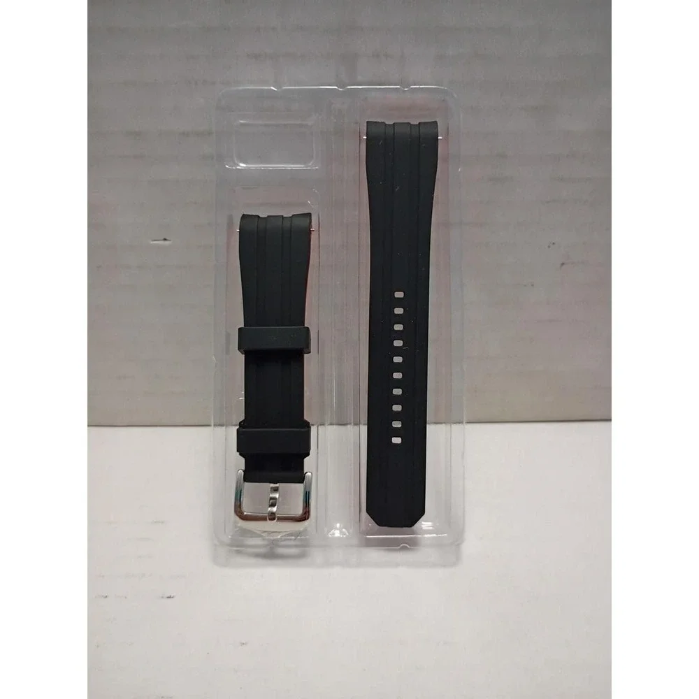 22mm Bi-color Silicone Watch Band,